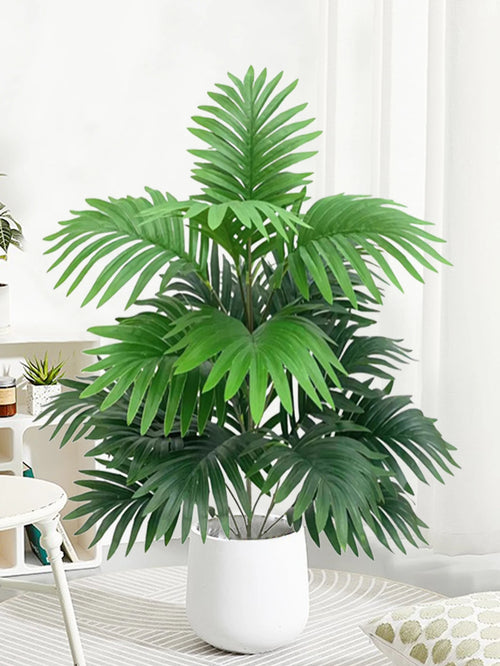 palmier artificiel tropical en plastique pour décoration intérieure - vue 5 sur 8