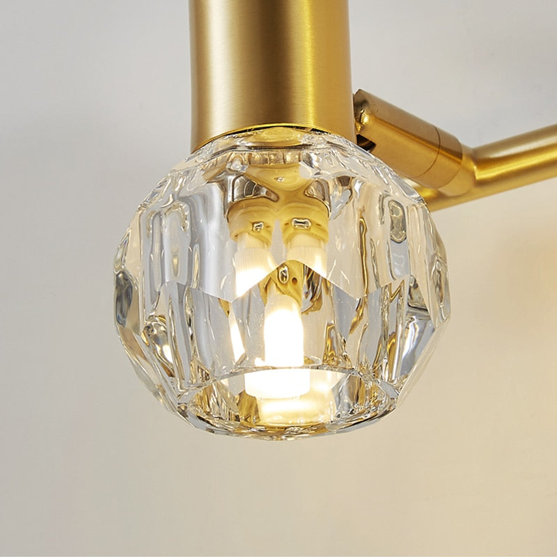 Applique murale LED en cristal luxury doré Altesse - vue 4 sur 6