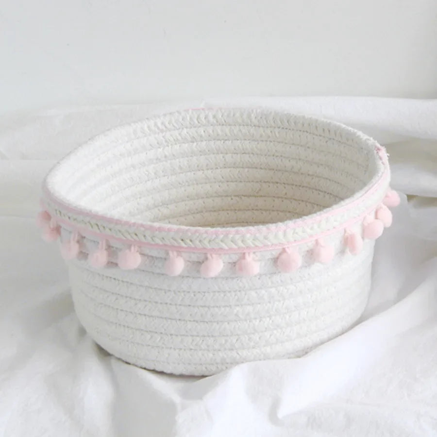 panier de rangement tissé polyvalent pour jouets et accessoires - vue 9 sur 9