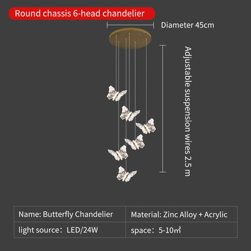 suspension en cristal nordique avec éclairage moderne décoratif - vue 13 sur 18