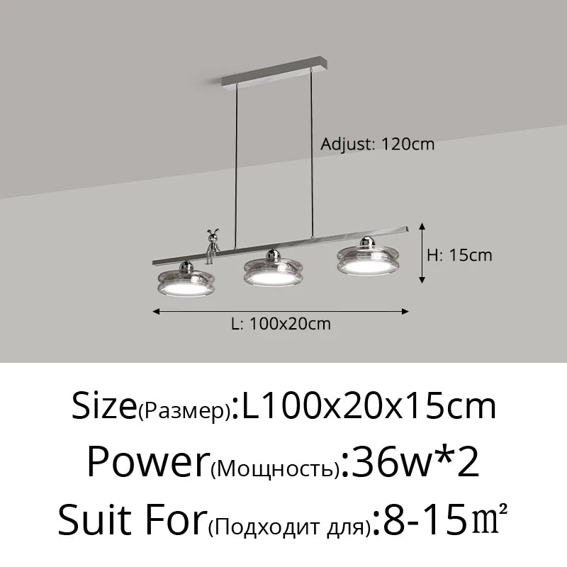 suspension minimaliste italienne pour éclairage intérieur moderne - vue 11 sur 14