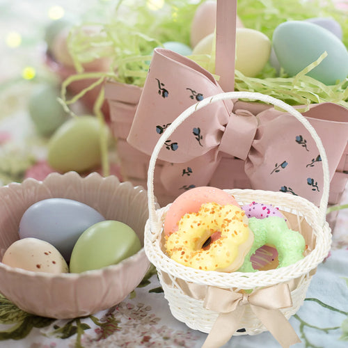 panier de fleurs en osier pour mariage et rangement - vue 7 sur 8