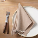 Serviette de table coton lavé style classique réutilisable