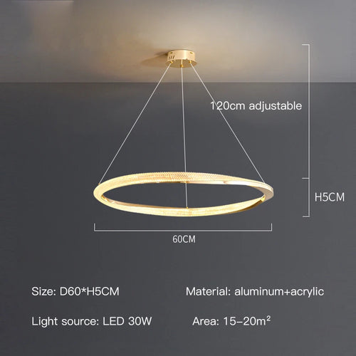 suspension led moderne avec design artistique et télécommande - vue 11 sur 16