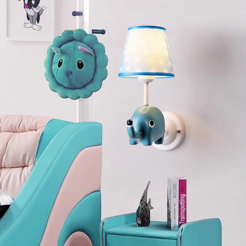 applique murale ours licorne pégase pour chambre enfant - vue 2 sur 7