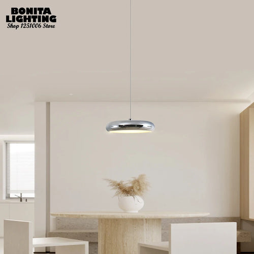 suspension à led minimaliste moderne design luxe ronde avec gradation - vue 5 sur 14