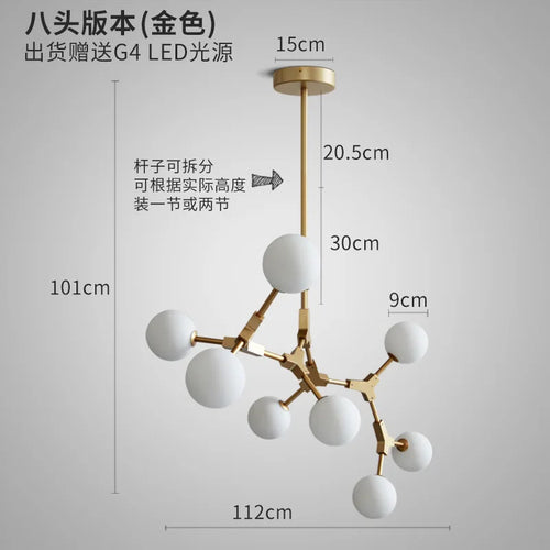 lustre moderne décoratif pour un intérieur nordique élégant - vue 17 sur 16
