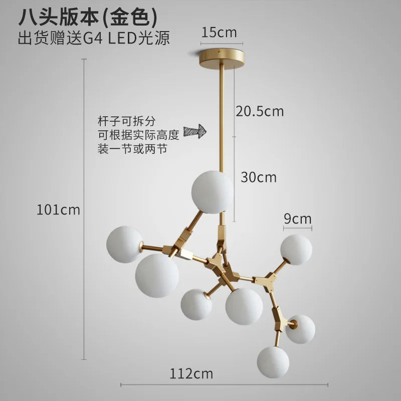 lustre moderne décoratif pour un intérieur nordique élégant - vue 16 sur 16
