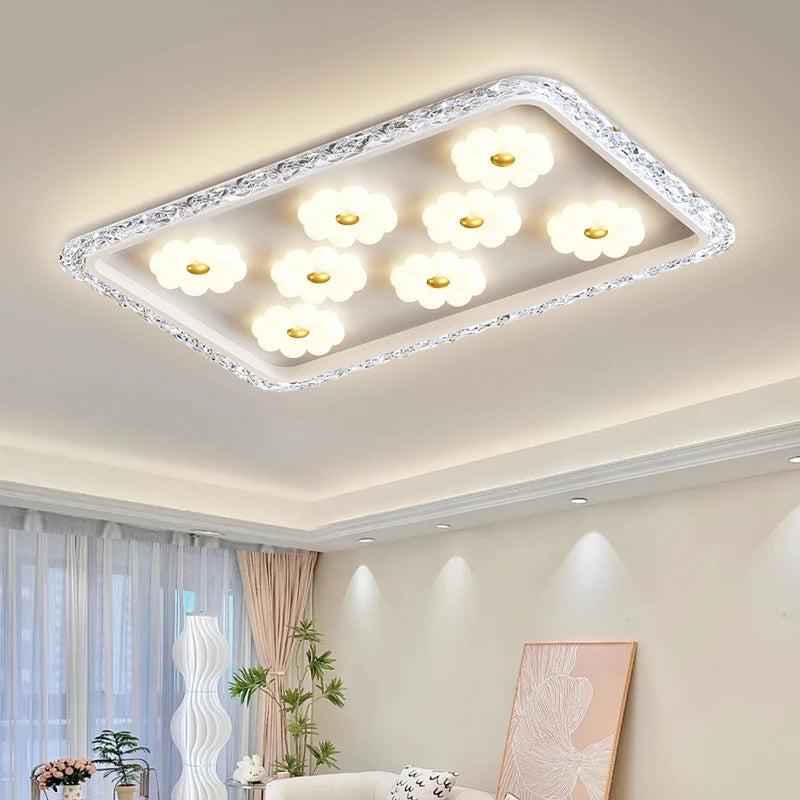 plafonnier à led moderne en cristal pour décoration intérieure - vue 2 sur 11