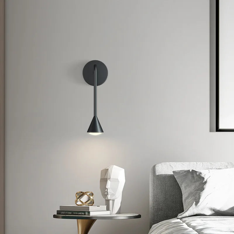 applique murale led conique pour salon bureau et éclairage créatif - vue 10 sur 12
