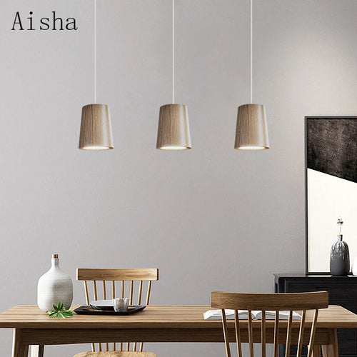 suspension en bois de frêne pour décoration moderne et chaleureuse - vue 5 sur 8