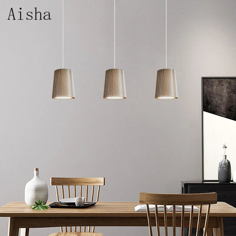 suspension en bois de frêne pour décoration moderne et chaleureuse - vue 5 sur 8