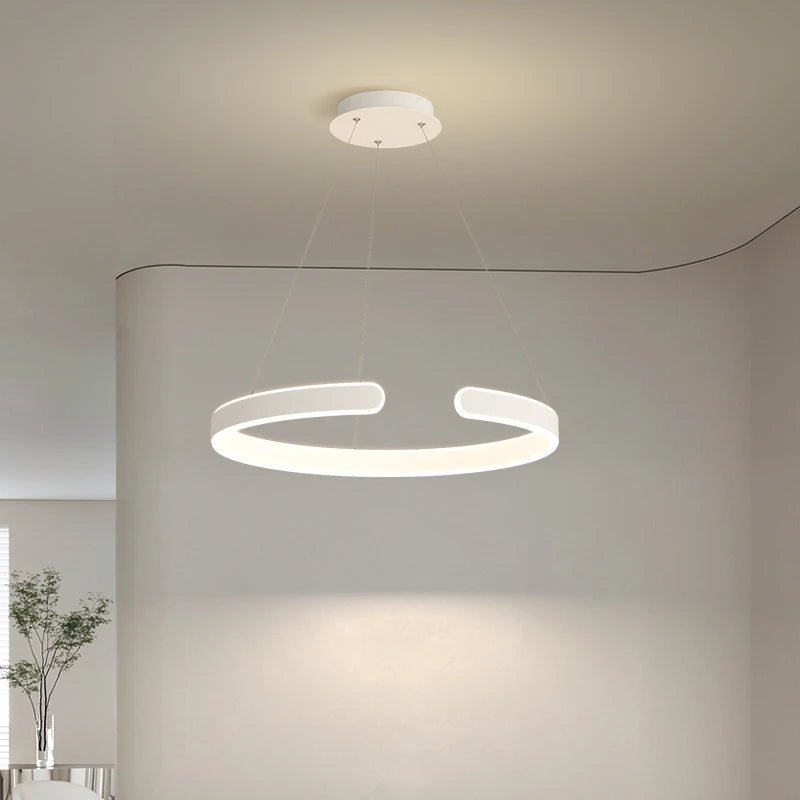 lustre moderne lumineux pour un éclairage élégant intérieur - vue 3 sur 8