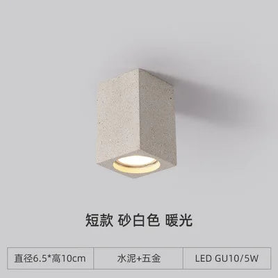plafonnier terrazzo led en ciment style industriel pour intérieur moderne - vue 12 sur 12
