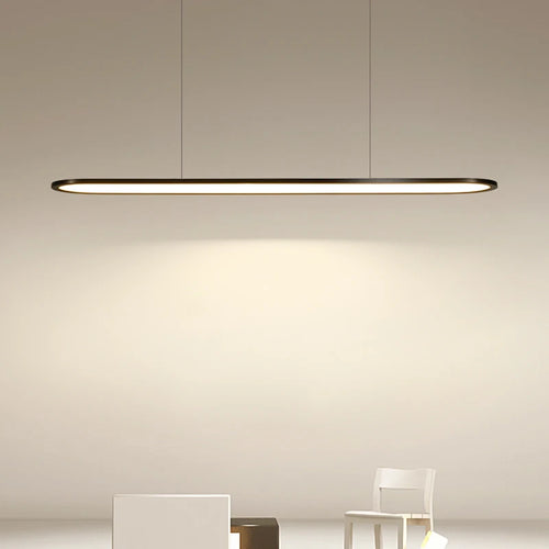 lustre moderne nordique simple led rectangulaire pour bar