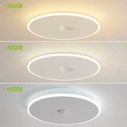 plafonnier led à induction avec capteur de mouvement humain - vue 4 sur 10