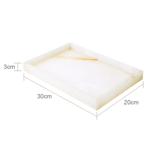 ensemble accessoires de salle de bain en marbre naturel luxe - vue 15 sur 23