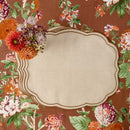 Serviette de table lot 4 coton lin style washa