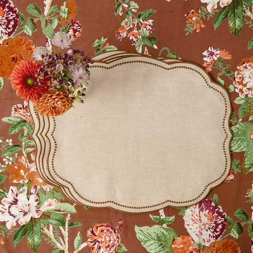 Serviette de table coton style naturel pour réception - vue 2 sur 7