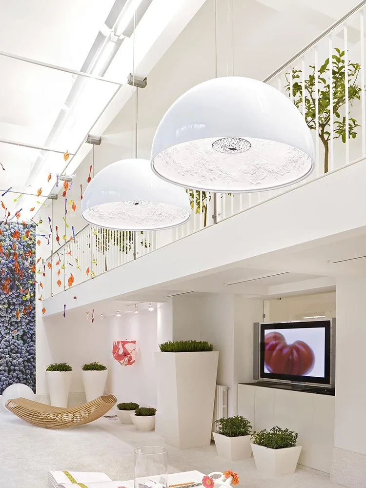 réplique de lustre skygarden en résine relief art romantique - vue 4 sur 11