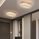 plafonnier ovale en cristal led pour décoration de cuisine