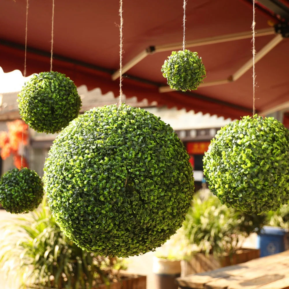 boule de topiaire artificielle pour jardin mariage et décoration - vue 3 sur 6