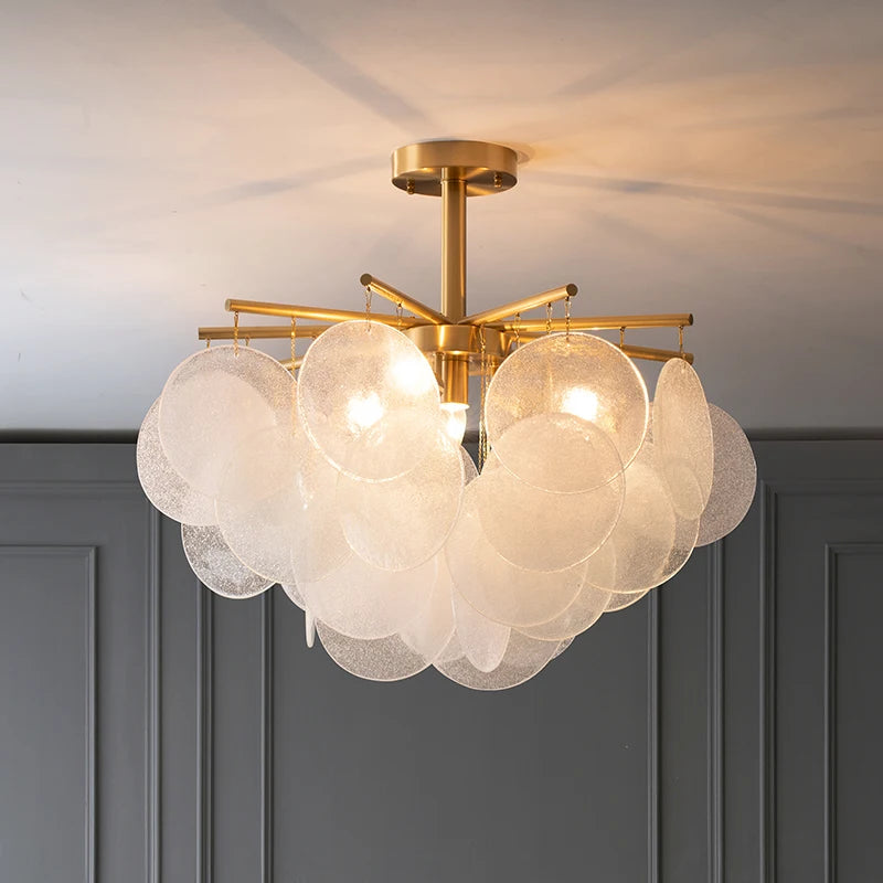 lustre en verre de luxe pour décoration intérieure élégante - vue 1 sur 8