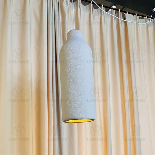 lustre wabi-sabi moderne fait main led irrégulier loft décoratif - vue 4 sur 9