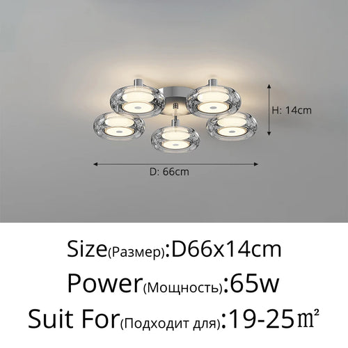 plafonnier italien design moderne éclairage intérieur luxe minimaliste - vue 12 sur 12