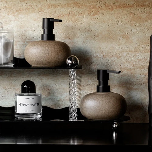 distributeur de savon en céramique nordique pour salle de bain - vue 5 sur 6
