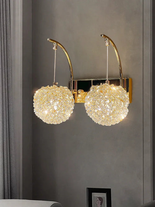 applique murale moderne en cristal pour intérieur élégant - vue 3 sur 11