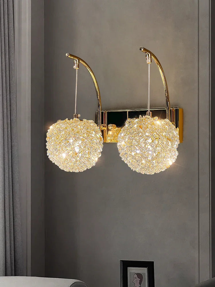 applique murale moderne en cristal pour intérieur élégant - vue 3 sur 11