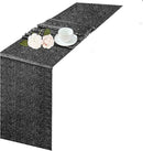 Chemin de table paillettes dorees argentees rose festif