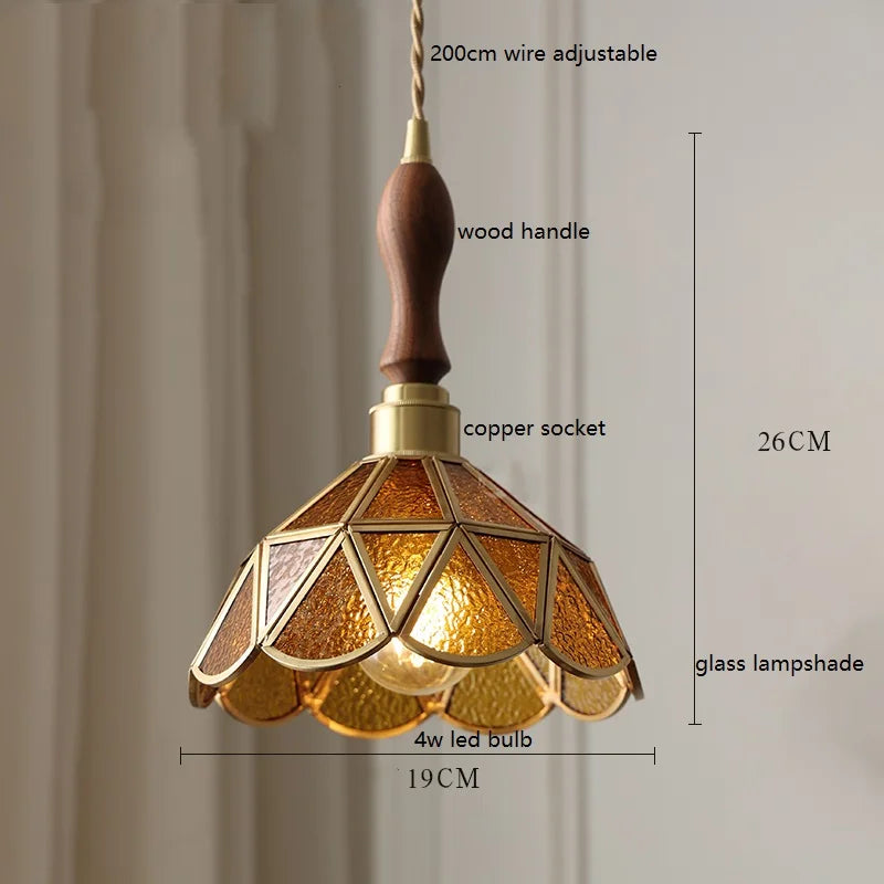 iwhd lampe à main led moderne en verre cuivre papillon - vue 13 sur 28