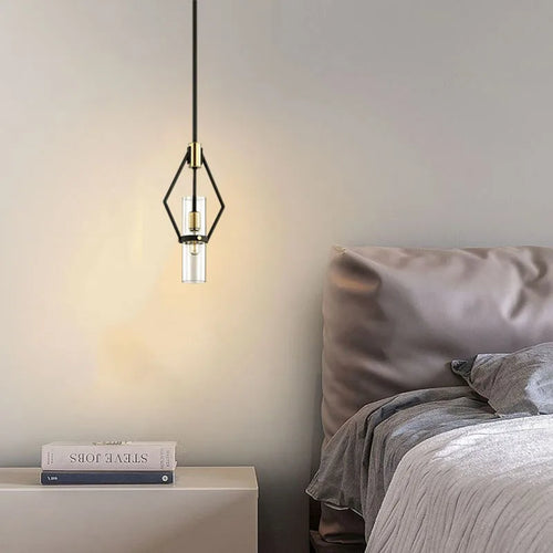 suspension moderne en verre avec cordon réglable pour intérieur - vue 5 sur 7