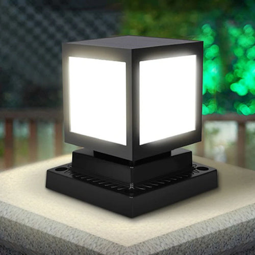 lanterne solaire colonne décorative pour jardin et extérieur - vue 2 sur 20
