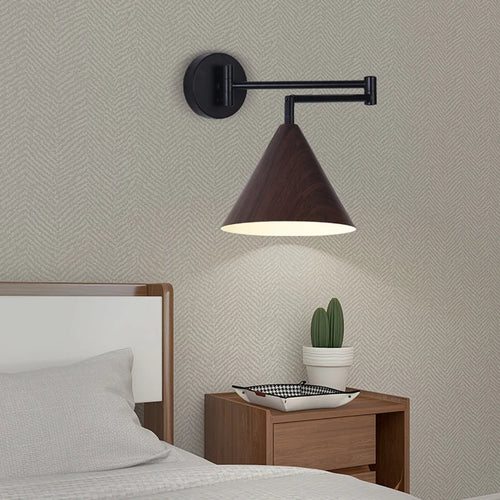 applique murale rotative en bois pour décoration intérieure moderne - vue 7 sur 8