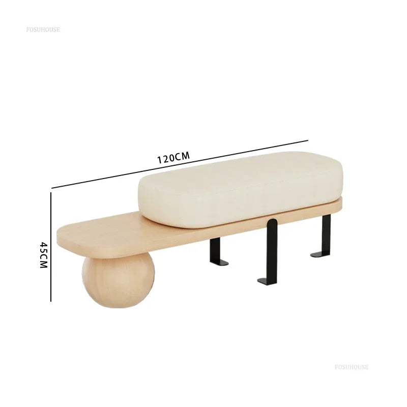 banc en bois massif multifonctionnel pour intérieur élégant - vue 17 sur 19