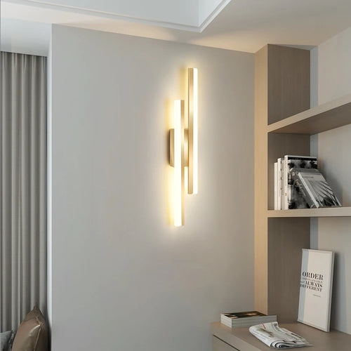applique murale longue bande design simple moderne nordique - vue 5 sur 10
