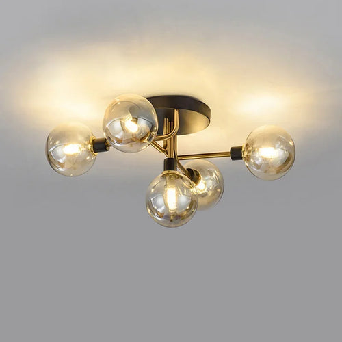 plafonnier led en verre design pour décoration intérieure - vue 2 sur 18