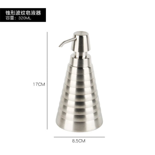 distributeur de savon liquide en acier inoxydable pour salle de bain - vue 14 sur 20