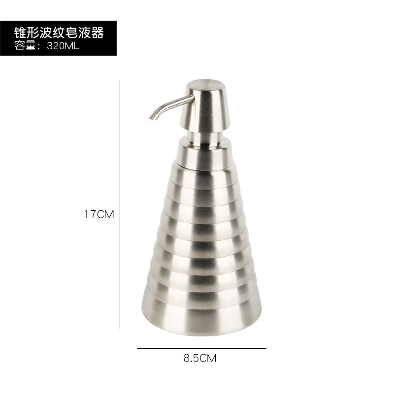 distributeur de savon liquide en acier inoxydable pour salle de bain - vue 13 sur 20