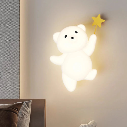 applique murale lapin radis LED pour chambre enfant - vue 5 sur 8