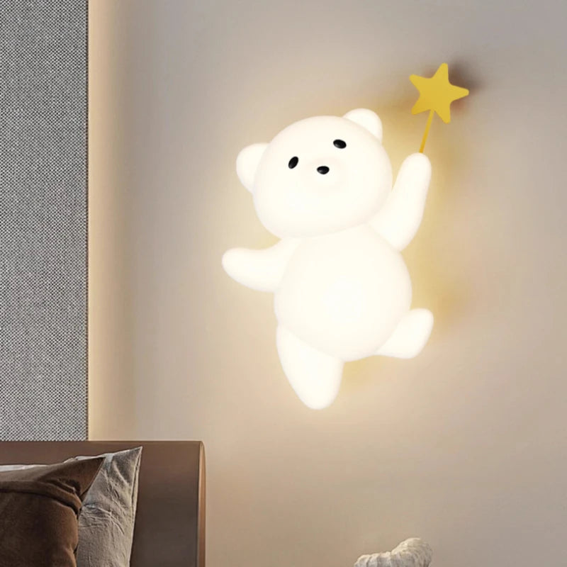 applique murale lapin radis LED pour chambre enfant - vue 4 sur 8