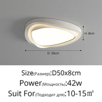 plafonnier moderne style salon crème protection yeux spectre complet