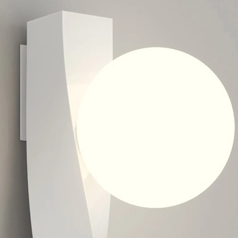 applique murale led en aluminium et verre rotatif - vue 5 sur 12