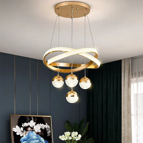 lustre moderne design minimaliste à trois têtes élégant et léger - vue 4 sur 15