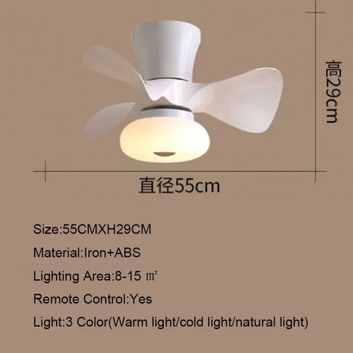 ventilateur de plafond lumineux pour espace commercial - vue 12 sur 17
