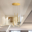 lustre escalier minimaliste moderne duplex rotatif personnalité créative