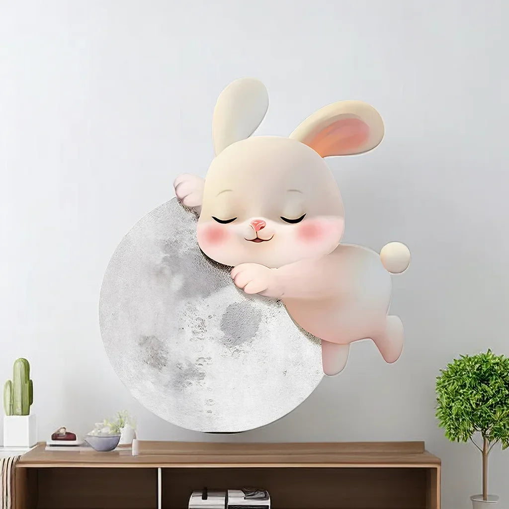 Applique murale led lapin dessin animé décoration moderne - vue 4 sur 9